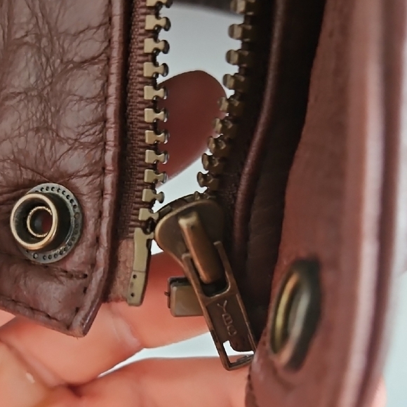 Brown Leather Jacket - Picture 3 of 9